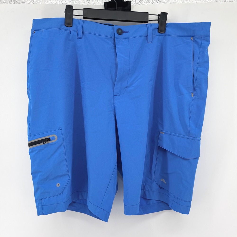 Tommy Bahama IslandZone Mens Blue Cargo Shorts Size 40 Performance‎ Travel